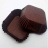 Бумажная капсула тарталетка коричневая, квадратная, 30*30*17 мм